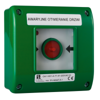 Ręczny przycisk awaryjny OA1 awaryjne otwieranie drzwi | OA1-W01-A\21-230 Spamel