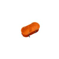 Puszka p/t PK60 2x68x60mm, podwójna do płyt gipsowych, IP30, pomarańczowa | A.0010P PAWBOL SPÓŁKA AKCYJN