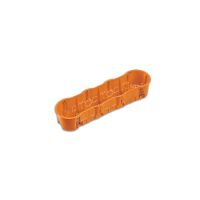 Puszka p/t PK 60 4x68x60mm, głęboka, poczwórna do płyt gispowych IP30, pomarańczowa | A.0047PG PAWBOL SPÓŁKA AKCYJN