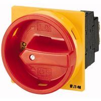 Łącznik krzywkowy 3P, 25A, 13kW, 0-1, pokrętło czerwone, natablicowy, P1-25/EA/SVB P/T | 041097 Eaton