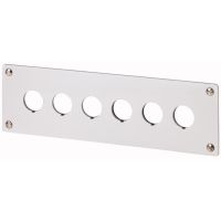Płyta czołowa do montażu podtynkowego 6-otworowa, M22-E6 RMQ-Titan M22 | 216547 Eaton