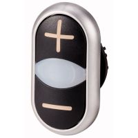 Napęd przycisków podwójnych z samopowrotem, M22-DDL-S-X4/X5, czarny RMQ-Titan M22 | 218145 Eaton