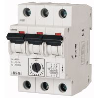 Wyłącznik silnikowy 3P, 2,2kW , 4-6,3A, zaciski śrubowe, Z-MS-6,3/3 | 248410 Eaton