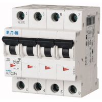 Wyłącznik nadprądowy 4P C 32A 15kA AC, FAZ-C32/4 | 279064 Eaton