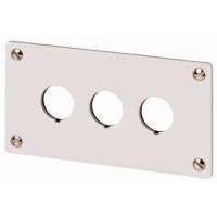 Płyta czołowa do montażu podtynkowego 3-otworowa, M22-E3 | 216544 Eaton