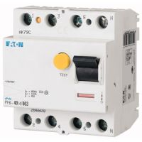 Wyłącznik różnicowoprądowy 4P 40A 30mA typ AC, PF6-40/4/003 | 286508 Eaton
