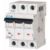 Wyłącznik nadprądowy 3P C 32A 6kA AC, PL6-C32/3 | 286604 Eaton