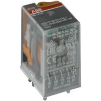Przekaźnik interfejsowy wtykowy 250V 12A 2C/O (SPDT), 24V AC, CR-M024AC2 | 1SVR405611R0000 ABB