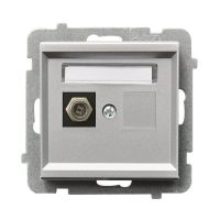 Gniazdo antenowe typu F pojedyncze GPA-1RF/m/38 seria SONATA SREBRO MAT | GPA-1RF/m/38 Ospel