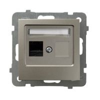 Gniazdo komputerowe pojedyncze, kat. 5e MMC GPK-1G/K/m/45 seria AS SATYNA LIGHT | GPK-1G/K/m/45 Ospel