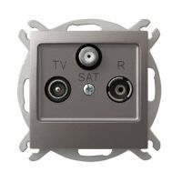 Gniazdo R-TV-SAT końcowe GPA-YS/m/23 tytan, Impresja | GPA-YS/m/23 Ospel