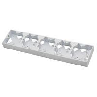 Puszka n/t instalacyjna pięciokrotna, biała, As | PNP-5G/00 Ospel