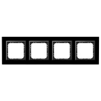 Ramka poczwórna R-4RGC/32/25 seria SONATA CZARNE SZKŁO | R-4RGC/32/25 Ospel