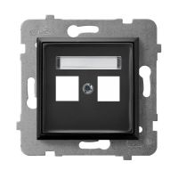 Obudowa gniazda podwójnego typu Keystone prosta | GPK-2U/p/33 Ospel