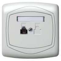 Gniazdo telefoniczne pojedyncze GPT-1C/00 biały, Ton | GPT-1C/00 Ospel