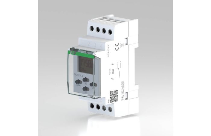 Zegar sterujący programowalny, astronomiczny PCZ-524 1-kanałowy programowalny przez NFC | PCZ-524 F&F