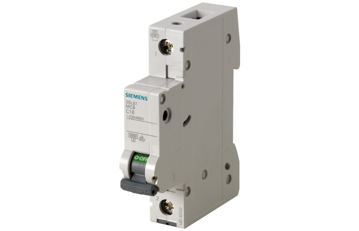 Wyłącznik nadprądowy 230/400V 6kA, 1-bieg., B, 16A | 5SL6116-6 Siemens