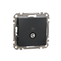 Gniazdo TV końcowe (4dB), czarny antracyt Sedna Design | SDD114471 Schneider Electric