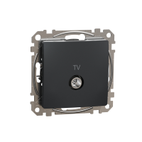 Gniazdo TV przelotowe (7dB), czarny antracyt | SDD114474 Schneider Electric