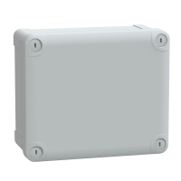 Puszka ABS IP66 IK07 wew 175x150x80 (WxSxG) zew 193x164x87 nieprzezr pokr W20 RAL7035, S3D, Thalassa | NSYTBS19168 Schneider Electric