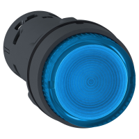 Przycisk podświetlany wystający niebieski LED 24V z samopowrotem 1NO, Harmony XB7 | XB7NW36B1 Schneider Electric