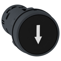Przycisk płaski czarny z samoczynnym powrotem Harmony XB7 | XB7NA21343 Schneider Electric