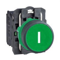 Przycisk płaski zielony plastikowy Harmony XB5 | XB5AA3311 Schneider Electric
