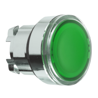 Przycisk płaski zielony samopowrotny bez podświetlenia metalowy możliwość opisu, Harmony XB4 | ZB4BA38 Schneider Electric