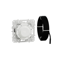 Termostat elektroniczny obrotowy z czujnikiem zewnętrznym, biały, Odace | S520507 Schneider Electric