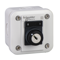 Stacja kontrolna Harmony XALE przełącznik wyboru z kluczem, 2 pozycje, biały, 1 NO O/I | XALE1441 Schneider Electric