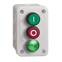 Stacja kontrolna Harmony XALE z zielonym przyciskiem 1NO+ czerwony przycisk 1NC + zielona lampka LED | XALE33V1M Schneider Electric
