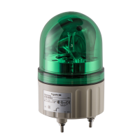 Lampa wirująca z lustrem bez buczka Fi-84mm zielona LED 24 V AC/DC | XVR08B03 Schneider Electric