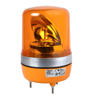 Lampa wirująca z lustrem bez buczka Fi-106mm pomarańczowa LED 24 V AC/DC | XVR10B05 Schneider Electric