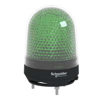 Syrena zielona LED 12-24VAC/DC, z BUZZ | XVR3B03S Schneider Electric