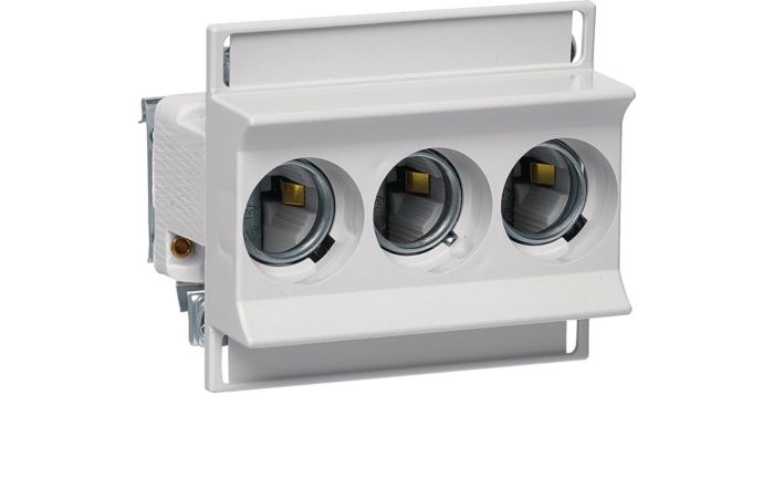 Gniazdo bezpiecznikowe ceramiczne D02/3 E18 3P 3268/3VR 63A 400VAC TS35 zaciski jarzmowe 25mm2 | LD02K63-3SS Hager