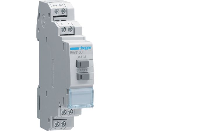 Zegar cyfrowy wielofunkcyjny z Bluetooth, 10A, 1-krotny | EGN100 Hager