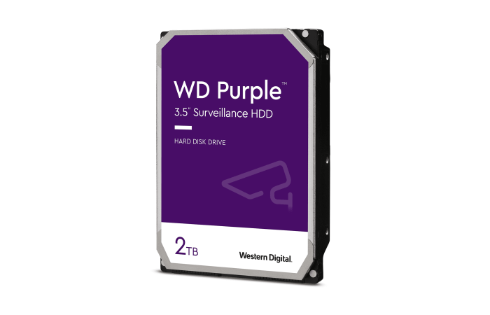 Dysk twardy HDD 2TB, WD Purple, dedykowany do CCTV, WD22PURZ | WD22PURZ Western Digital Corporation
