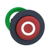 PŁASKI CZERWONY PRZYCISK GŁÓWK BIAŁY | ZB5FL432 Schneider Electric