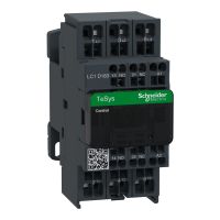 Stycznik mocy TeSys D 18A 3P 7,5KW 230V AC 1NO 1NC AC-3 zaciski sprężynowe | LC1D183P7 Schneider Electric