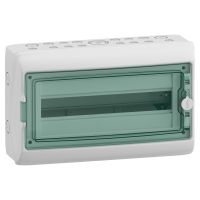 Rozdzielnica modułowa natynkowa 1x18 IP65 MRV-1-18-NT-T drzwi transparentne, Mureva (dawna Kaedra) | 13432 Schneider Electric