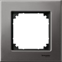 Ramka pojedyncza, metalowa szara, Merten | MTN403114 Schneider Electric