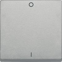 Klawisz pojedynczy z oznaczeniem ''0/1'' aluminiowy, System M, Merten | MTN433260 Schneider Electric