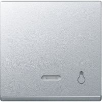 Klawisz z lampką sygnalizacyjną z oznaczeniem „światło”, aluminium, system M | MTN430960 Schneider Electric