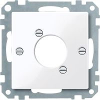 Płytka centralna złącza audio XLR, biały active, połysk, system M | MTN468025 Schneider Electric
