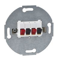 Wkład przyłącza głośnikowego podwójnego biel polarna, Merten | MTN467019 Schneider Electric