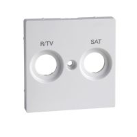 Płytka centralna gniazda antenowego TV+FM+SAT biały active, Merten | MTN299825 Schneider Electric