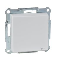 Gniazdo pojedyncze Schuko z przesłonami IP44 biel polarna, Merten | MTN2414-0319 Schneider Electric