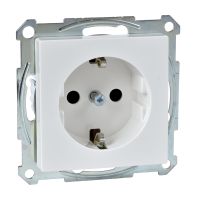 Gniazdo pojedyncze z/u 16A IP20 biel polarna, Unica | MTN2400-0319 Schneider Electric