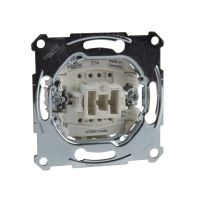 Mechanizm łącznika dwubiegunowego zacisk bezśrubowy 250VAC 16A, Merten | MTN3612-0000 Schneider Electric