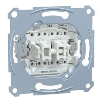 Mechanizm łącznika schodowego z przyciskiem, zacisk bezśrubowy, 250V AC 10A, Merten | MTN3128-0000 Schneider Electric